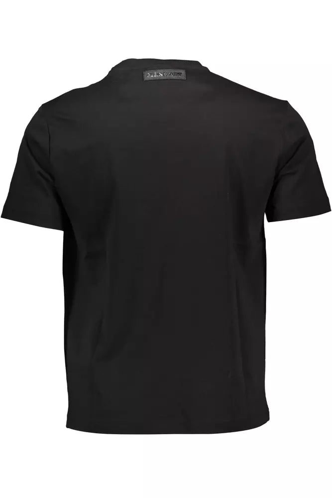 Zwart katoenen T-shirt