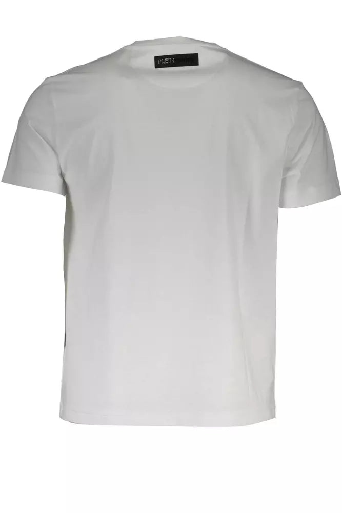 Wit katoenen T-shirt