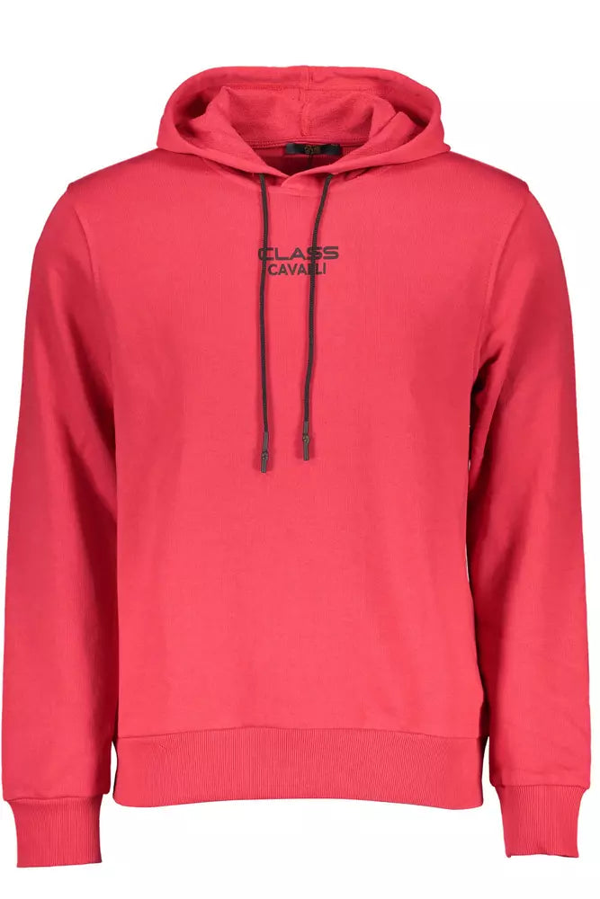 Elegante Sudadera Rosa Con Capucha Y Logo