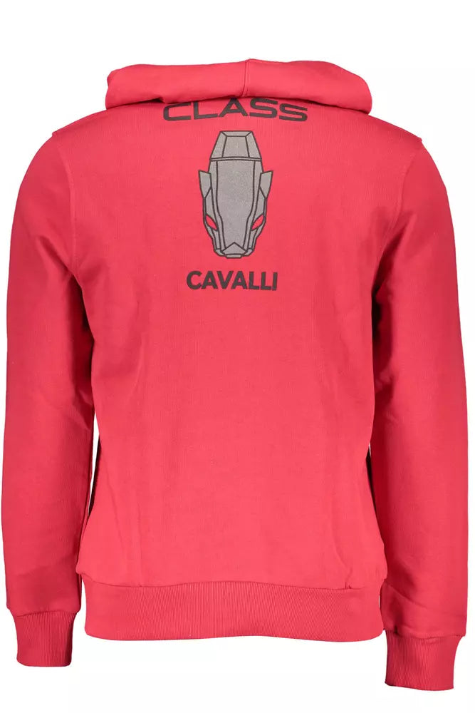 Elegante Sudadera Rosa Con Capucha Y Logo