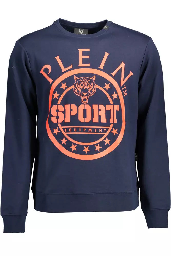 Athletic Blue Long-Sleeved Sweatshirt