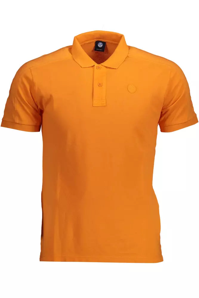 Sunset Orange Short-Sleeved Polo Shirt