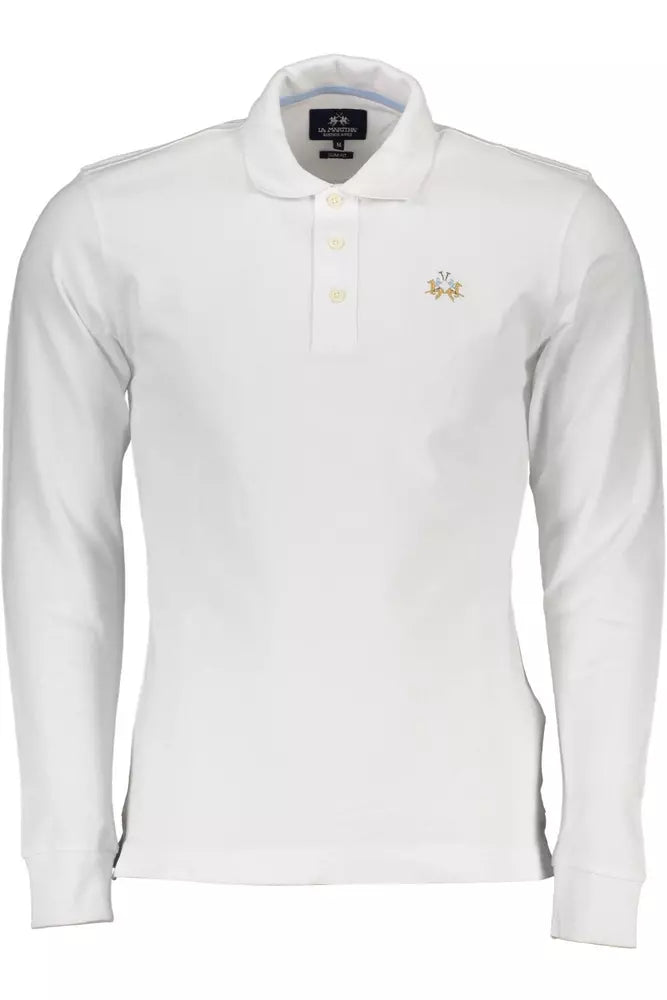 Elegant Slim Fit Long-Sleeved Polo Shirt