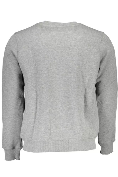 Gray Round Neck Logo Sweatshirt