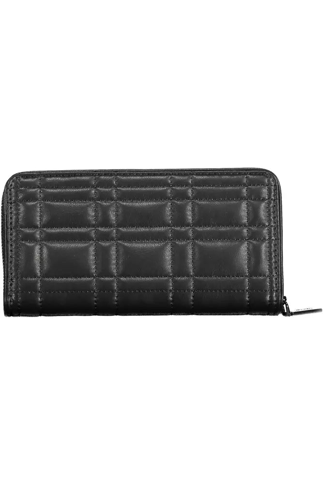 Black Polyester Women Wallet