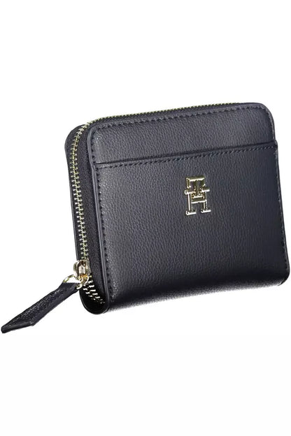 Blue Polyester Women Wallet