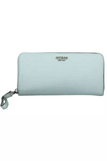 Chic Light Blue Multi-Compartment Wallet