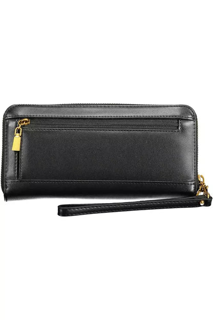 Cartera multicompartimentos de polietileno negro Chic