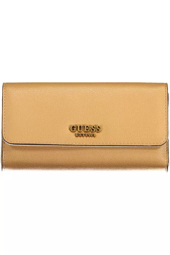 Elegant Beige Polyethylene Women's Wallet