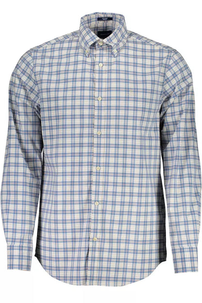 Sophisticated Blue Long-Sleeved Shirt