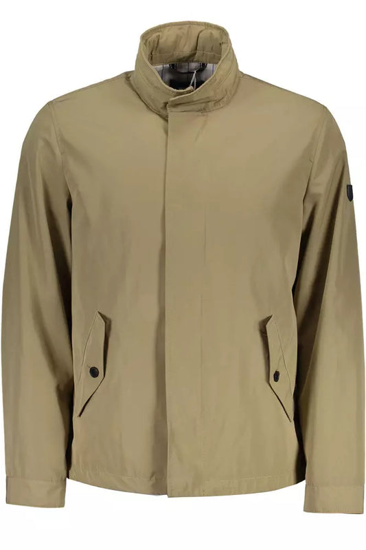 Chic Beige Long Sleeve Sport Jacket