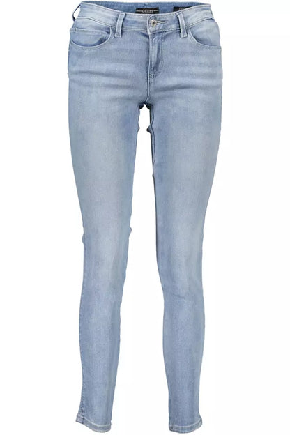 Lichtblauwe katoenen jeans en broek