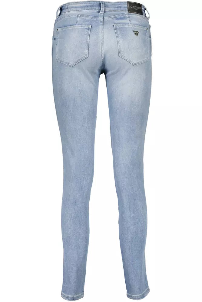 Lichtblauwe katoenen jeans en broek