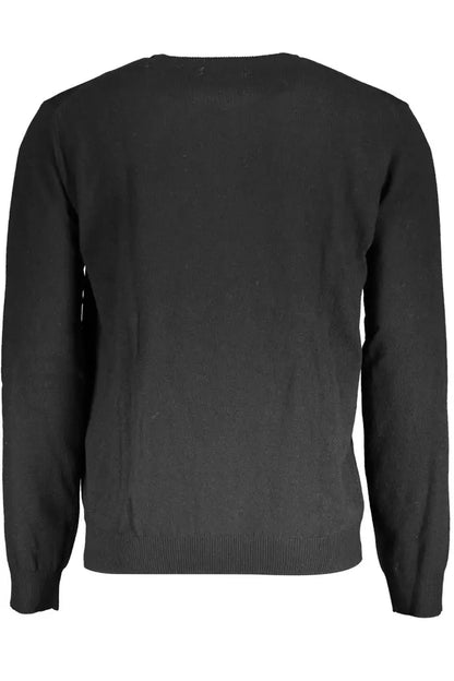 Black Wool Men Sweater