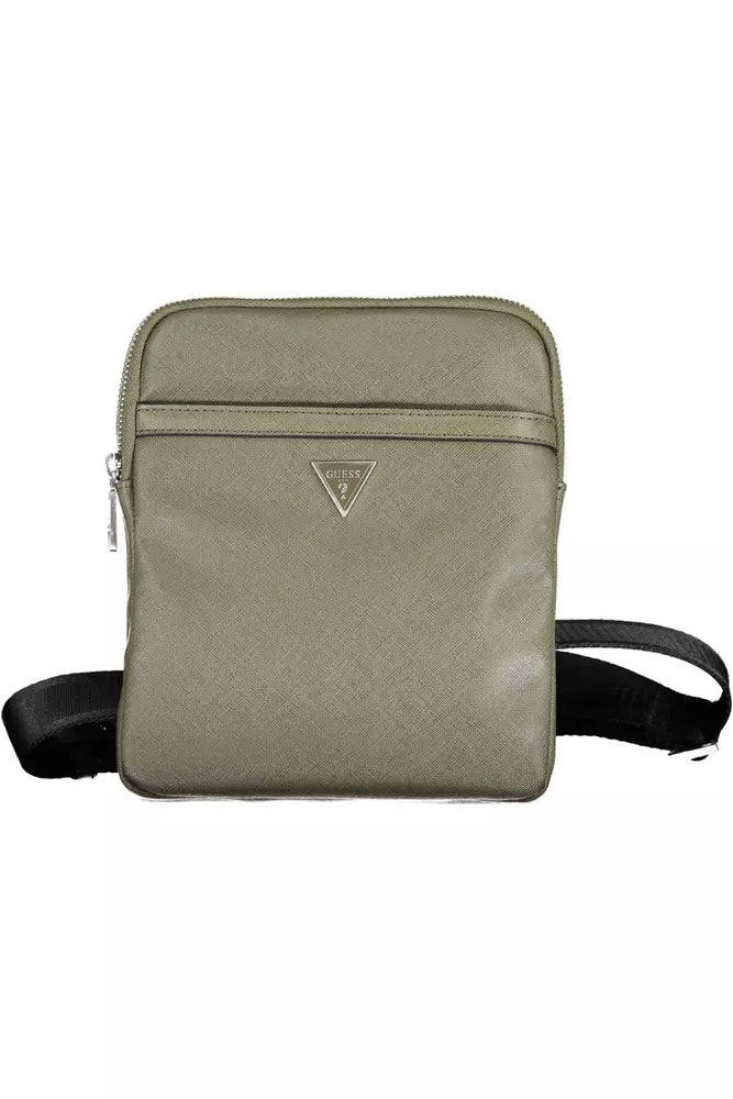 Eco-Conscious Green Shoulder Sling Satchel