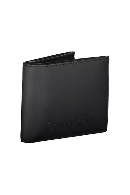 Black Polyester Men Wallet