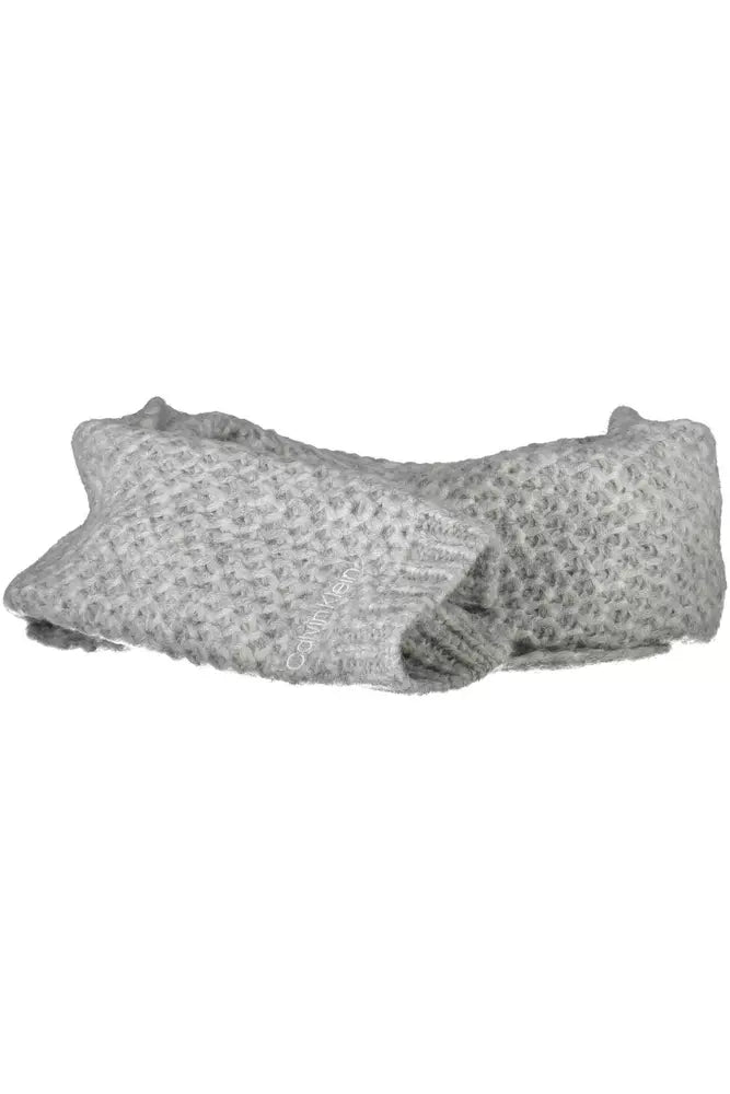 Gray Alpaca Women Scarf