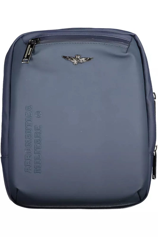 Sleek Blue Shoulder Bag with Laptop Compartment