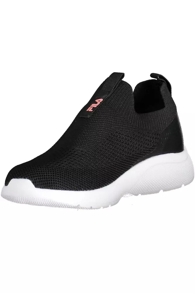 Black Synthetic Women Sneaker