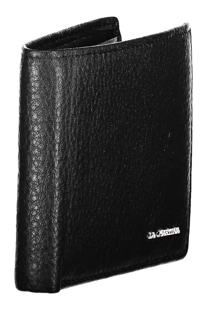 Sophisticated Black Leather Dual Compartment Wallet