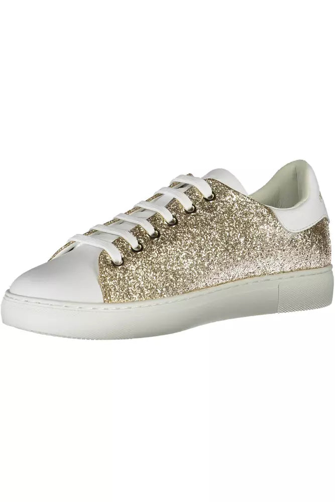 Gouden polyester sneaker