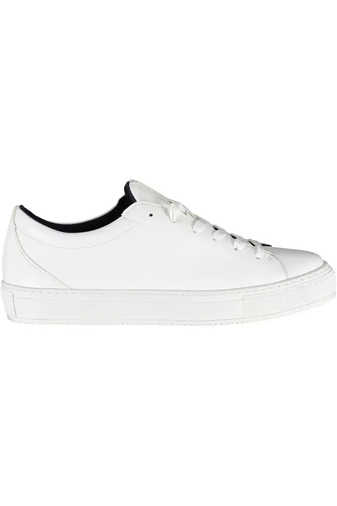 White Synthetic Women Sneaker