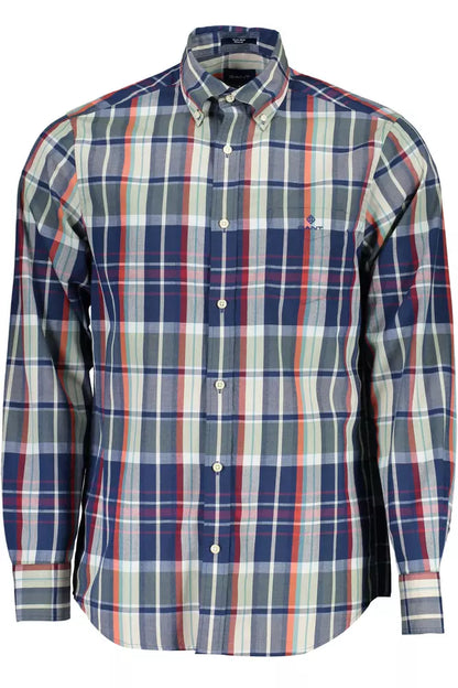 Classic Green Button-Down Men's Shirt