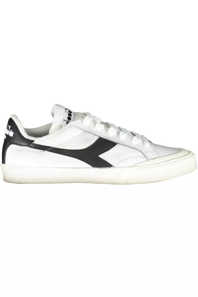 Sporty Lace-Up Sneakers with Contrast Accents