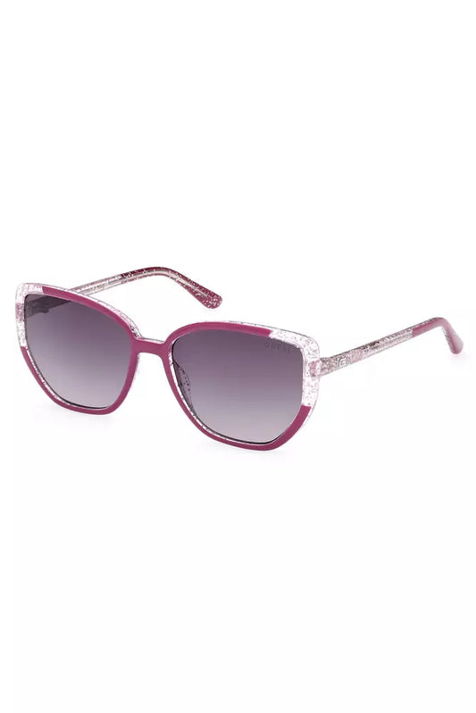 Gafas de sol elegantes con montura cuadrada en color morado