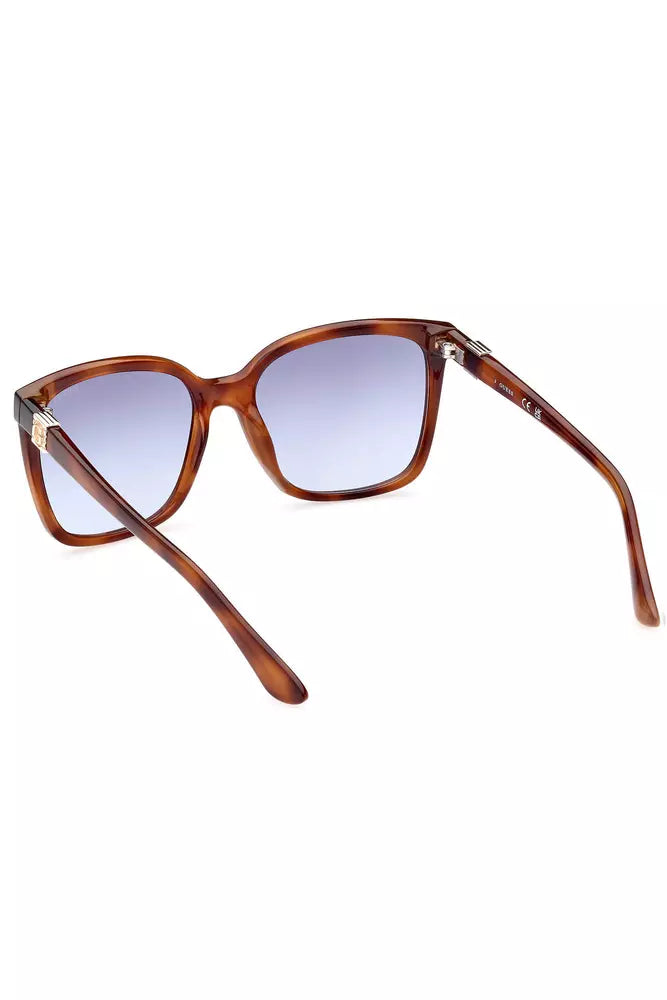 Gafas de sol elegantes con montura cuadrada y lentes azul claro