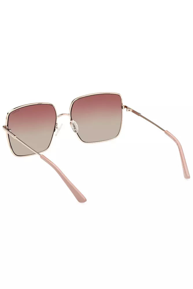 Elegant Gold Square Frame Sunglasses