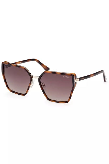 Gafas de sol elegantes con montura hexagonal inyectada