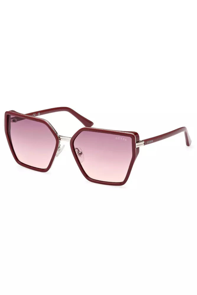 Gafas de sol hexagonales rosas elegantes