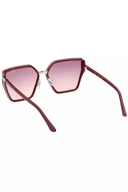 Gafas de sol hexagonales rosas elegantes