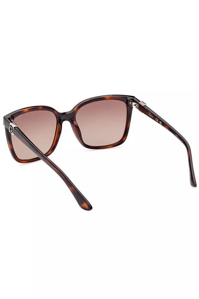 Gafas de sol elegantes con montura cuadrada marrón