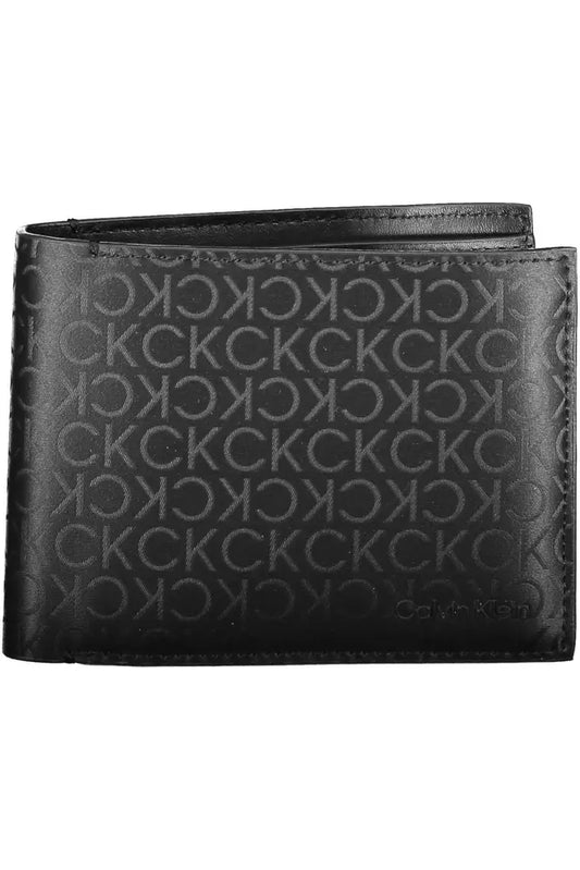 Black Polyester Men Wallet