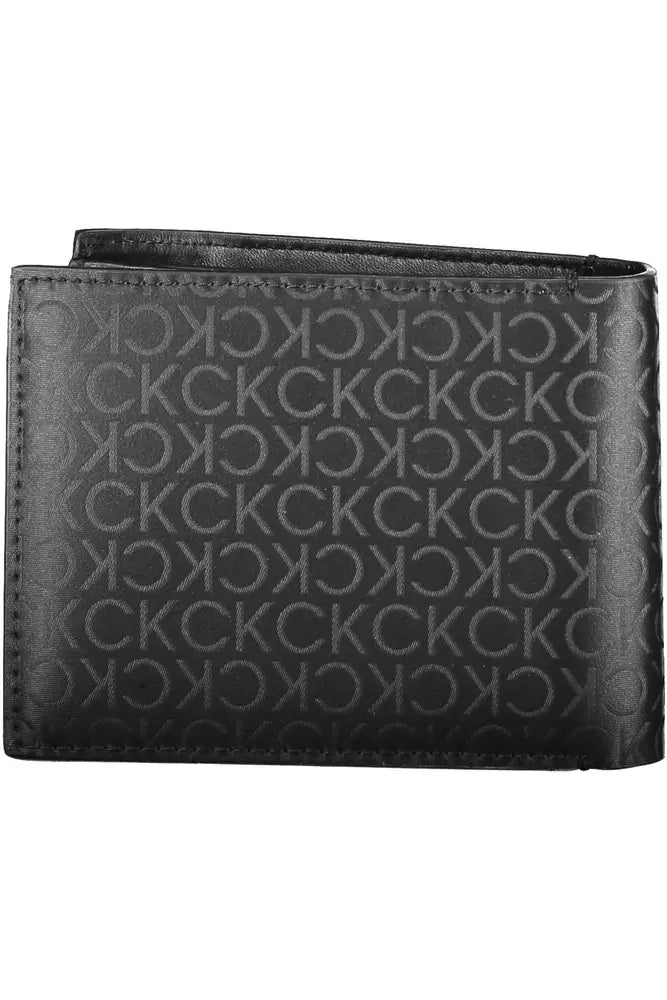 Black Polyester Men Wallet