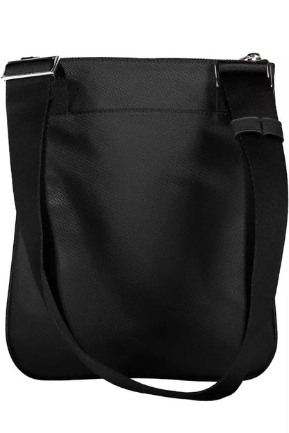 Black Polyester Men Shoulder Bag