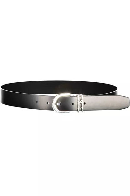 Black Leather Women Belt