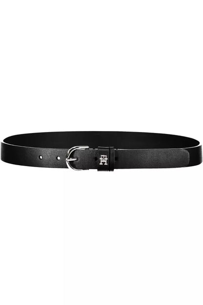 Black Leather Women Belt