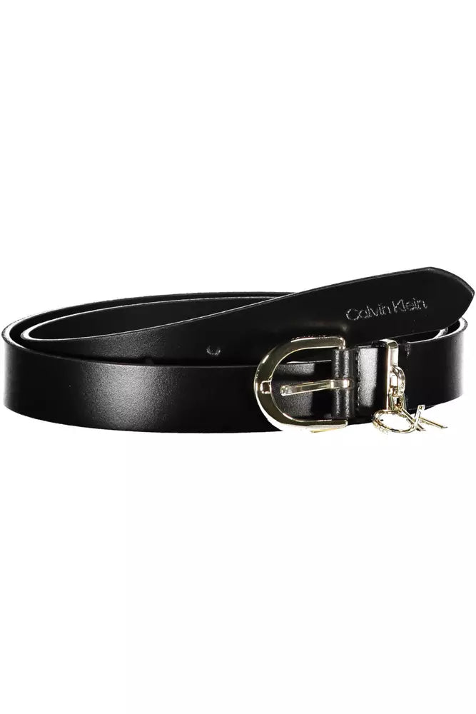 Black Leather Women Belt