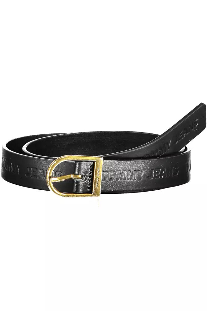 Black Leather Women Belt