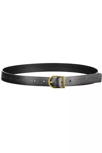 Black Leather Women Belt