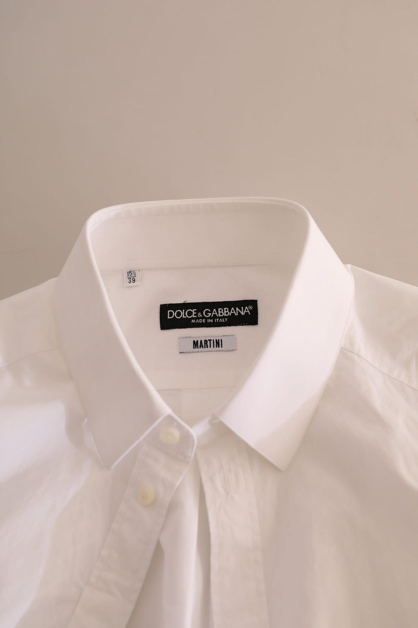 Camisa de vestir Martini de algodón blanca elegante