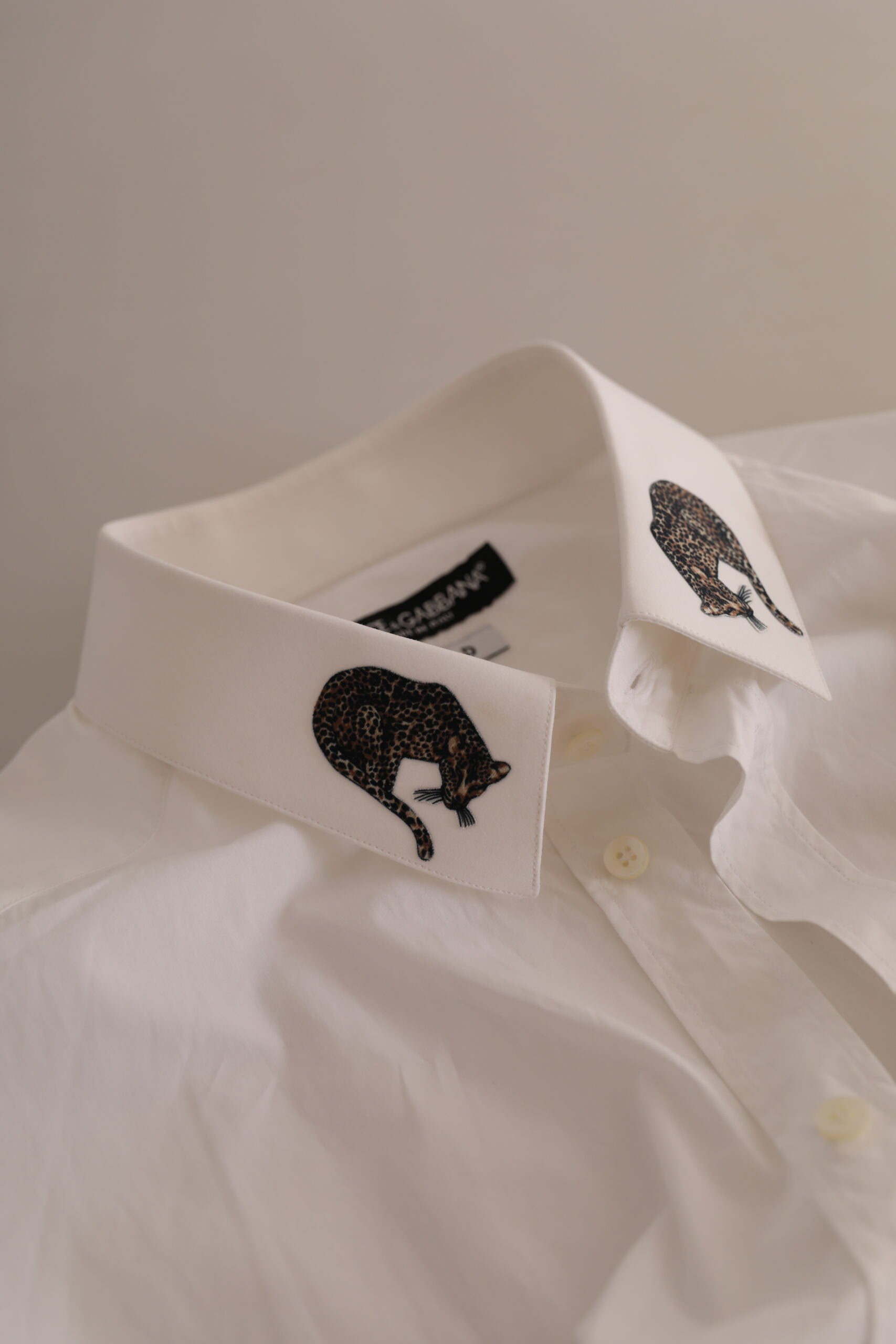 Italian Elegance Slim Fit White Cotton Shirt