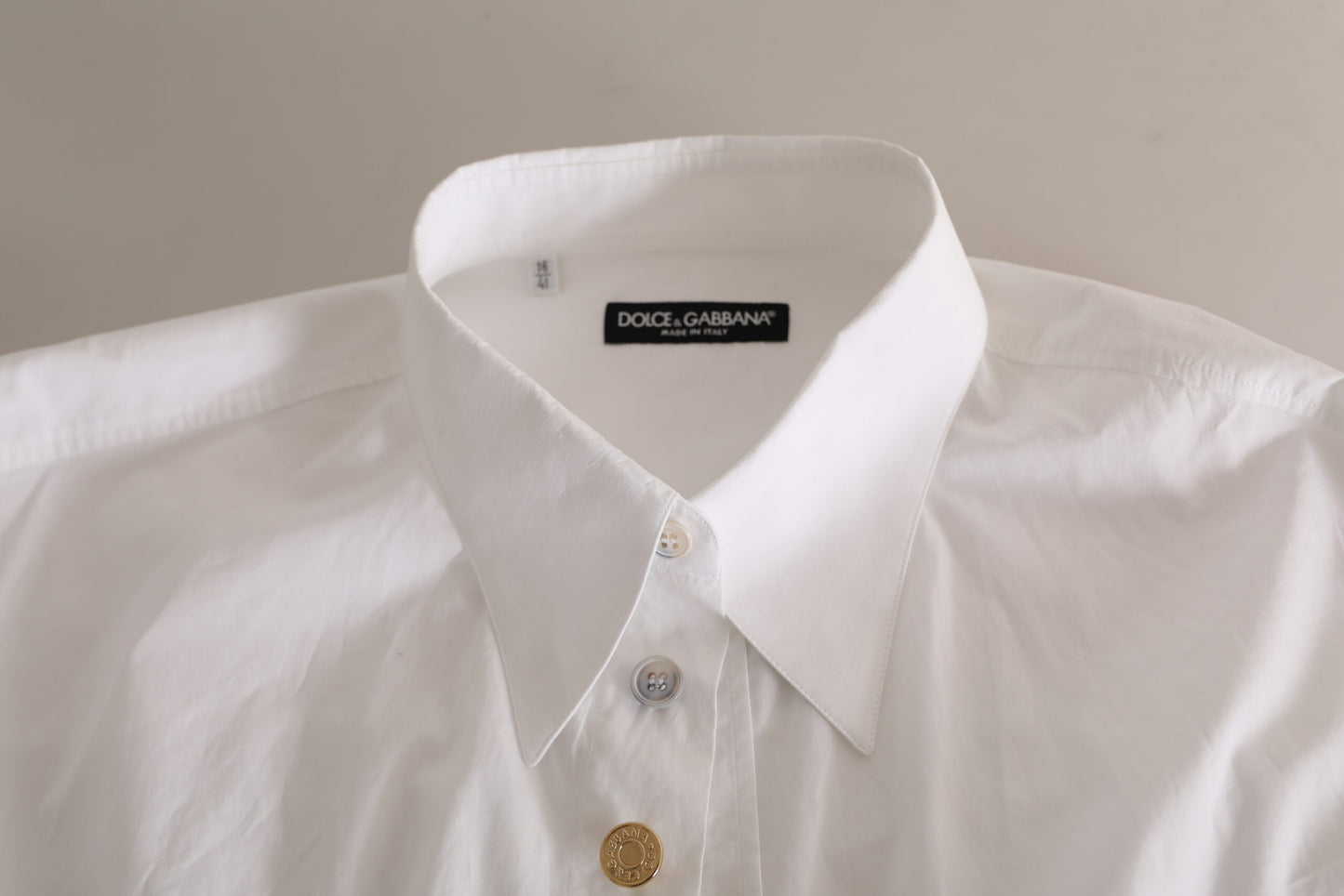 Camisa formal elegante de algodón blanco