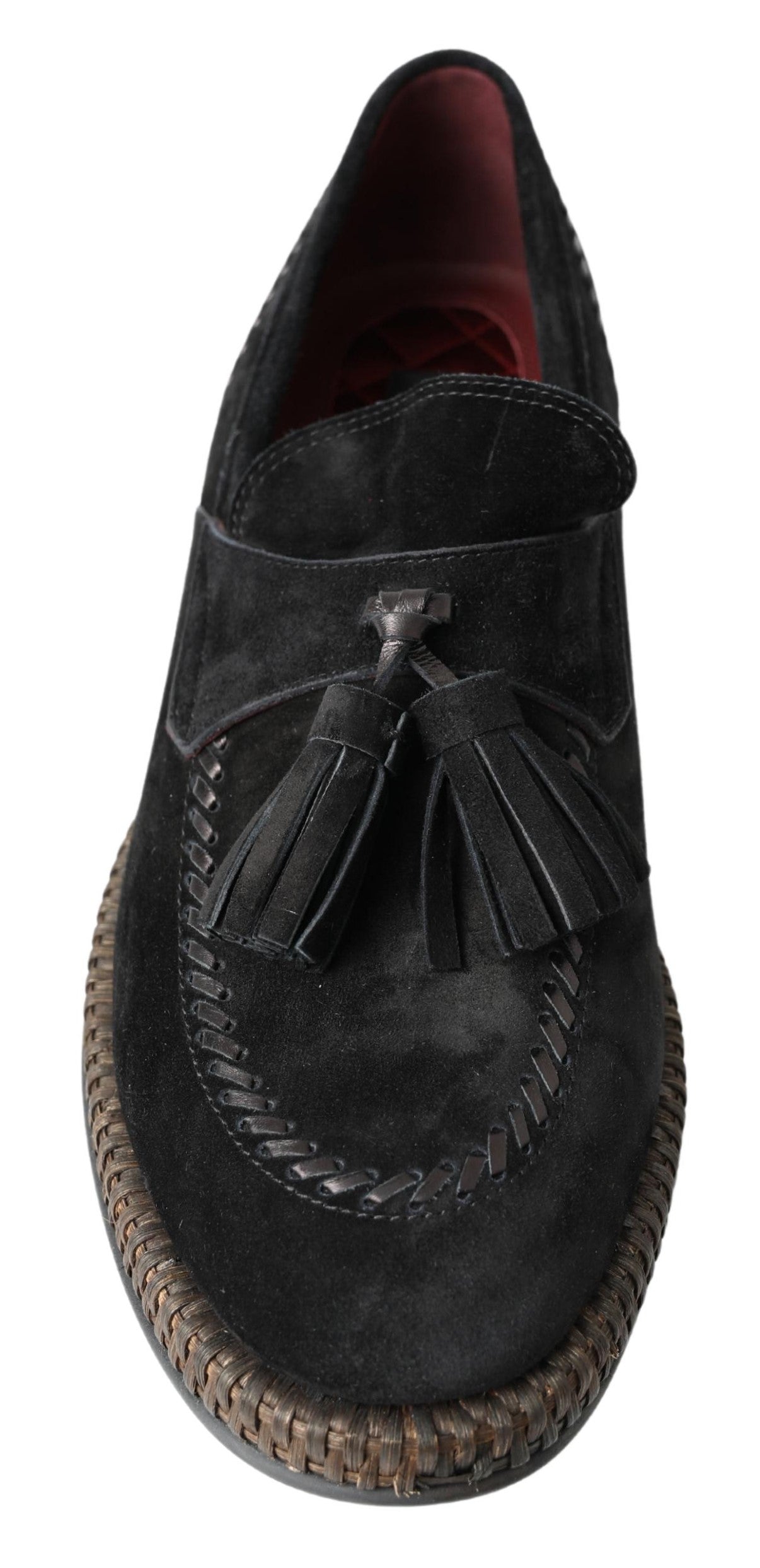 Elegant Black Suede Espadrilles Sneakers