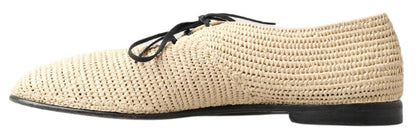 Zapatos de hombre informales con cordones Derby beige elegantes