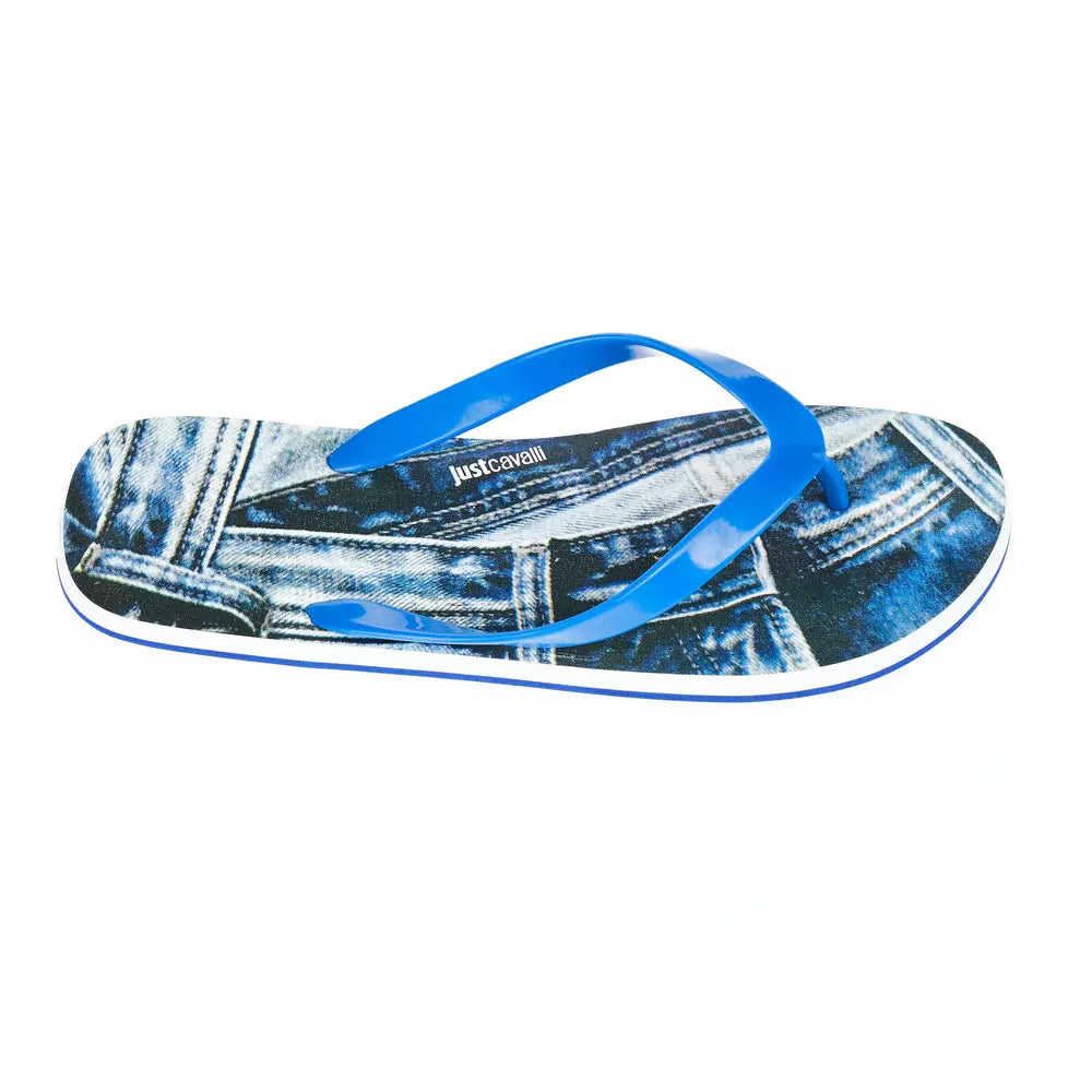 Chanclas azul claro de moda para hombre