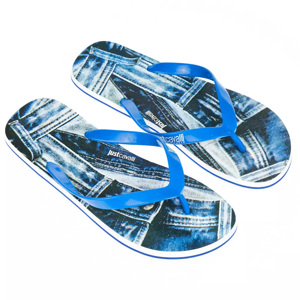 Chanclas azul claro de moda para hombre